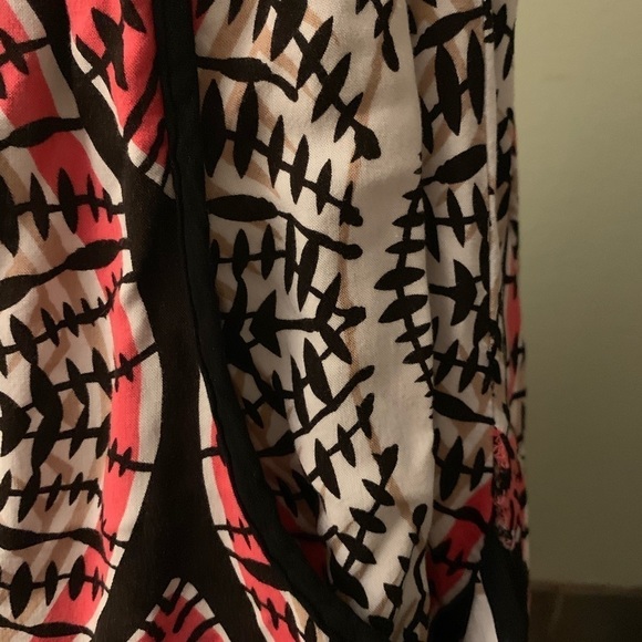 XL strapless Mini Dress from Xhilaration black white, tan & bright coral colors - Picture 5 of 11